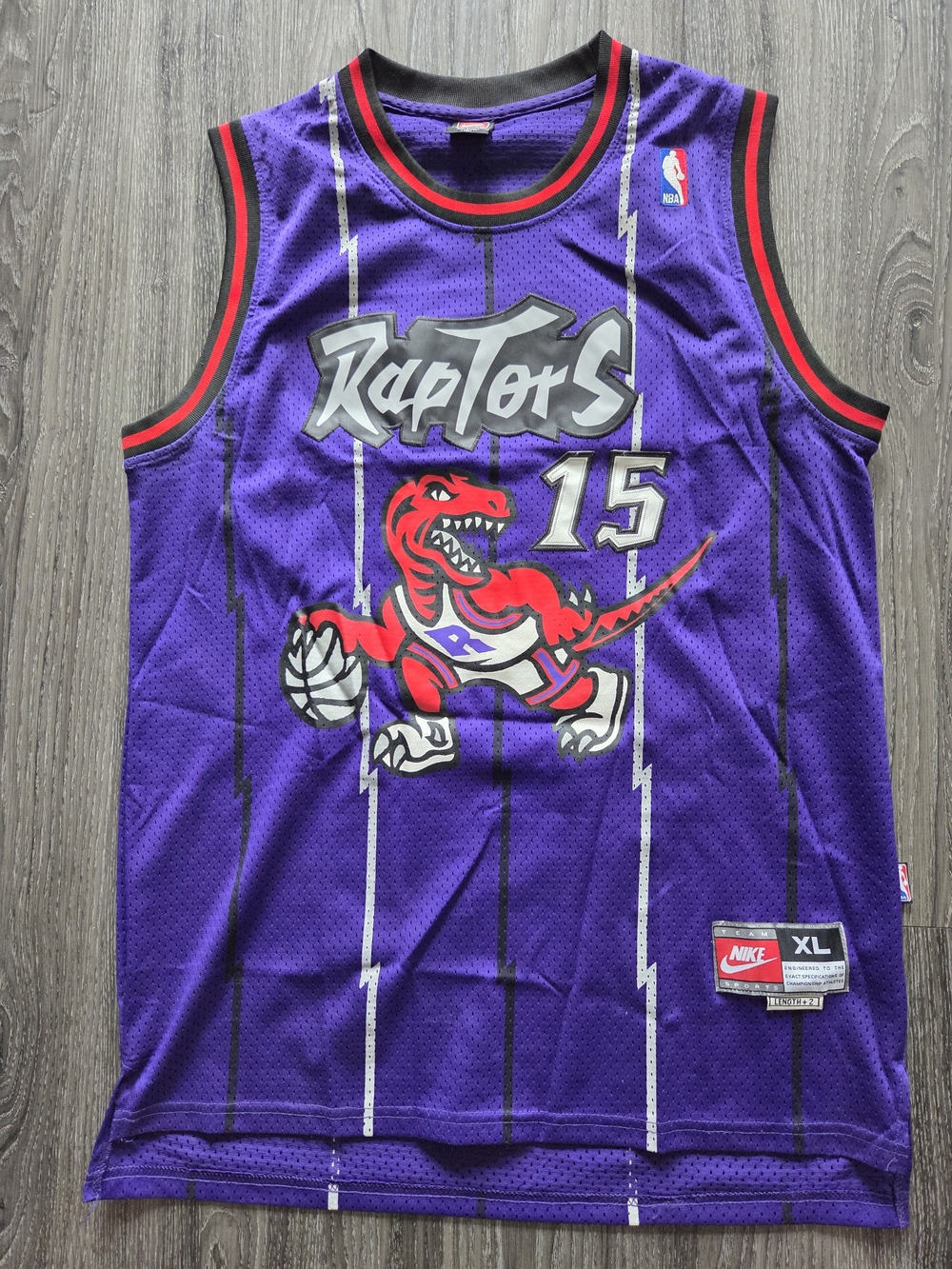 Nike Toronto Raptors Purple Vintage Jersey - #15